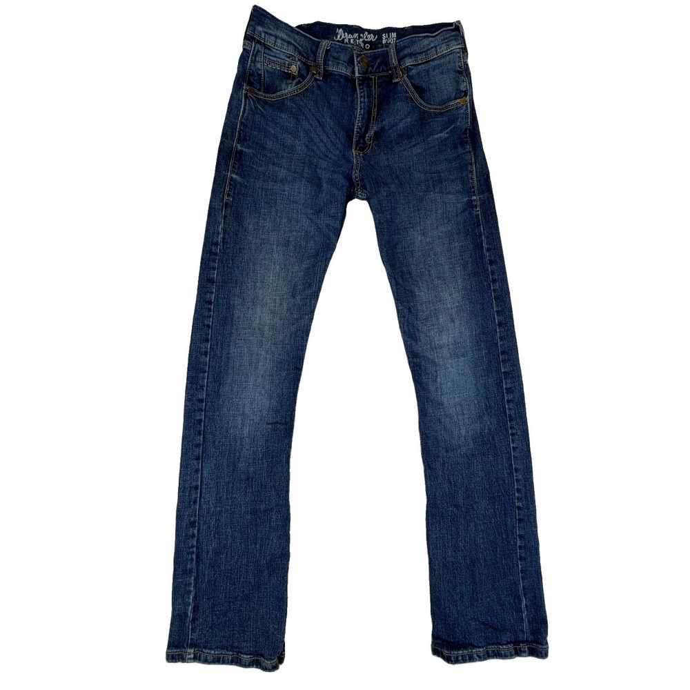 Wrangler Retro Slim Bootcut Men's Jeans Size 29x34 Blue Wash Casual Workwear